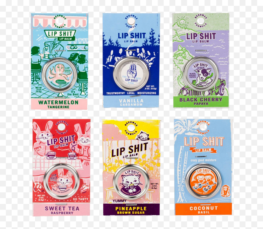 Lip Shit Lip Balm Emoji,Sour Pucker Japanese Emoticon Text