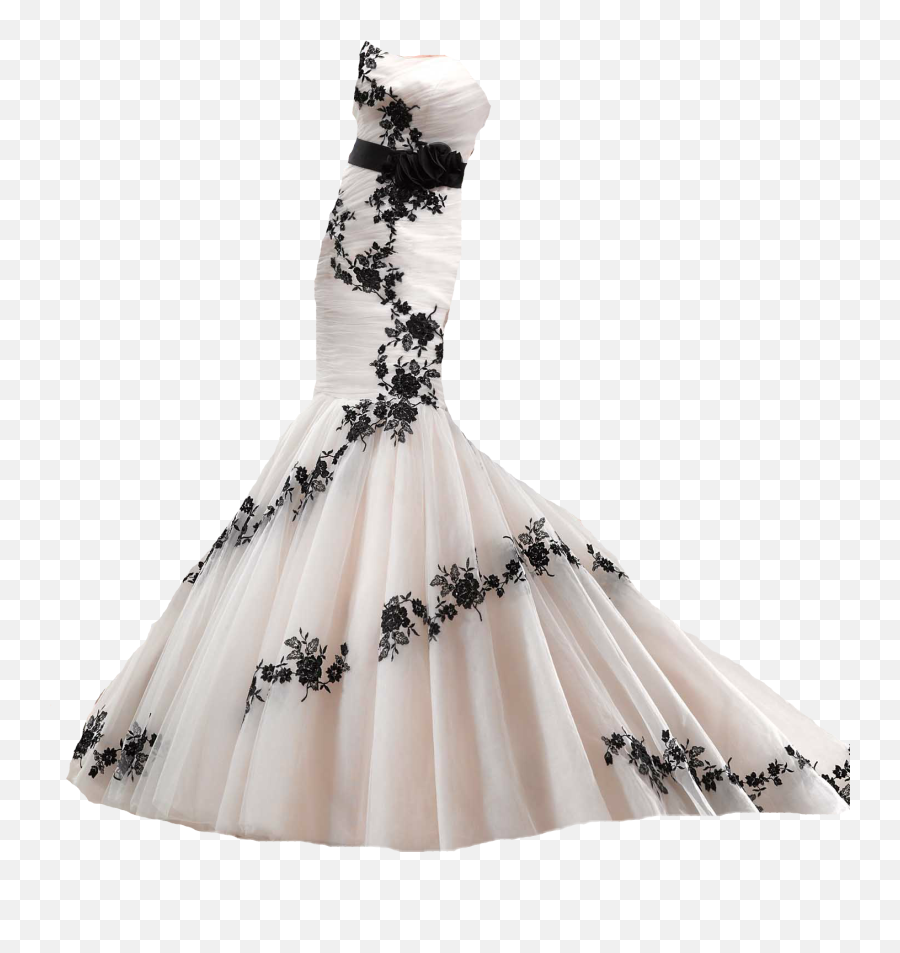 Dress Prom White Ballgown Sticker By Åsa - Transparent Ball Gown Png Emoji,White Emoji Dress