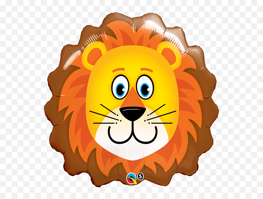 29 Super Shape Qualatex Foil Balloon - Lovable Lion U2014 Edu0027s Lion Foil Balloon Emoji,Party Animal Emoji