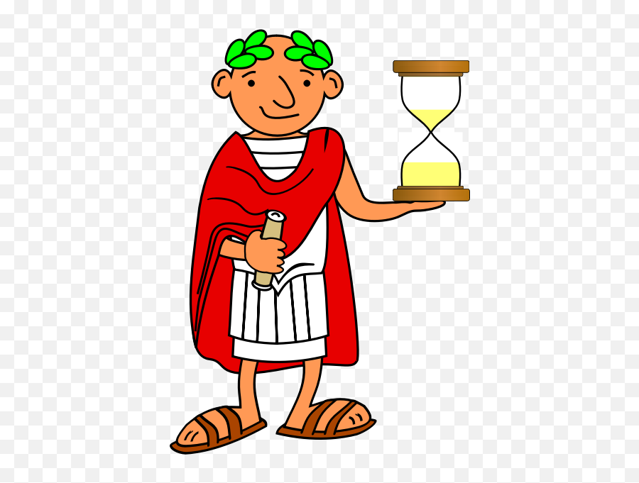 Roman Man With Hourglass Free Svg Emoji,Hourglass Emoticon