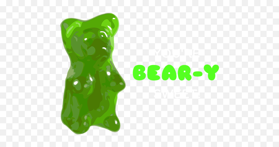 Youre Bear Y Sweet Funny Gummy Bear Pun Portable Battery Emoji,Bear Text Emoticon