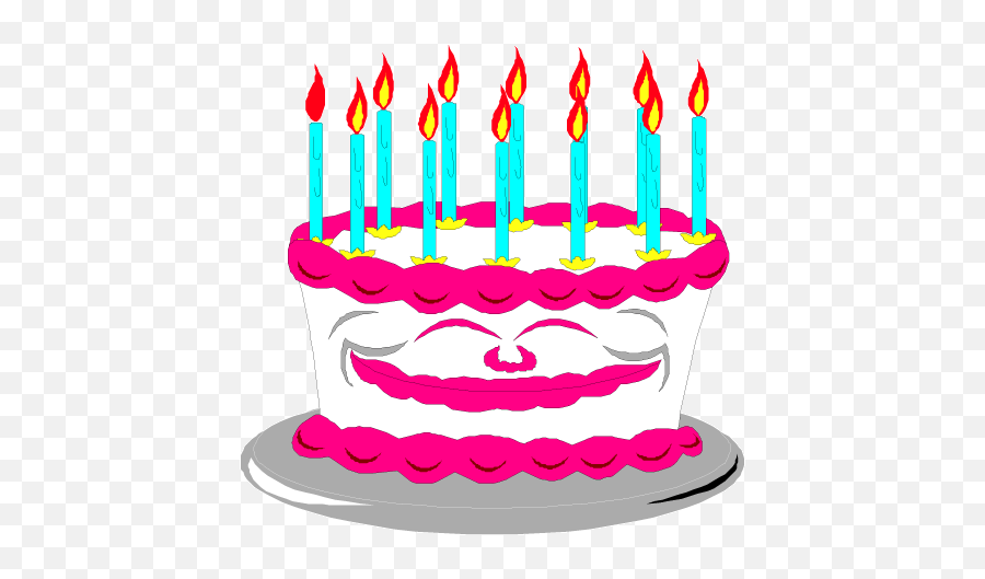 8th Birthday Cake Happy Birthday Clip Art Clip 2 Image - Animation Birthday Cake Animated Emoji,Happy Birthday Emoji