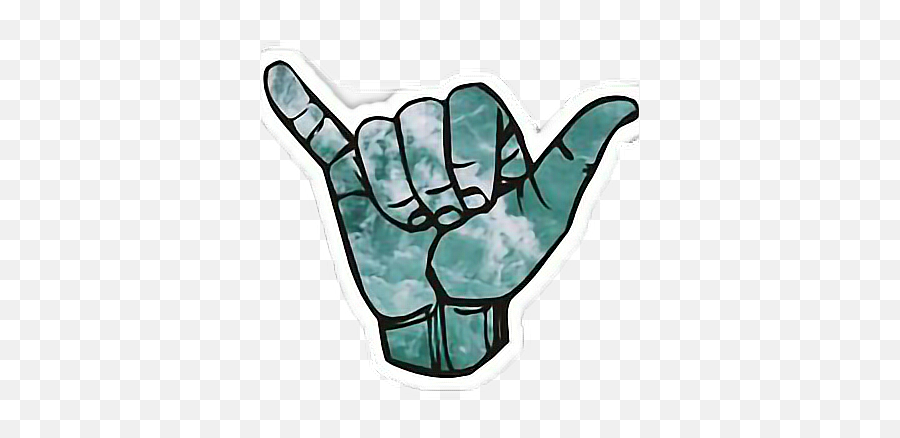Hand Fingers Rock Rockstar Sticker By Feyza - Shaka Stickers Emoji,Rockstar Emoji