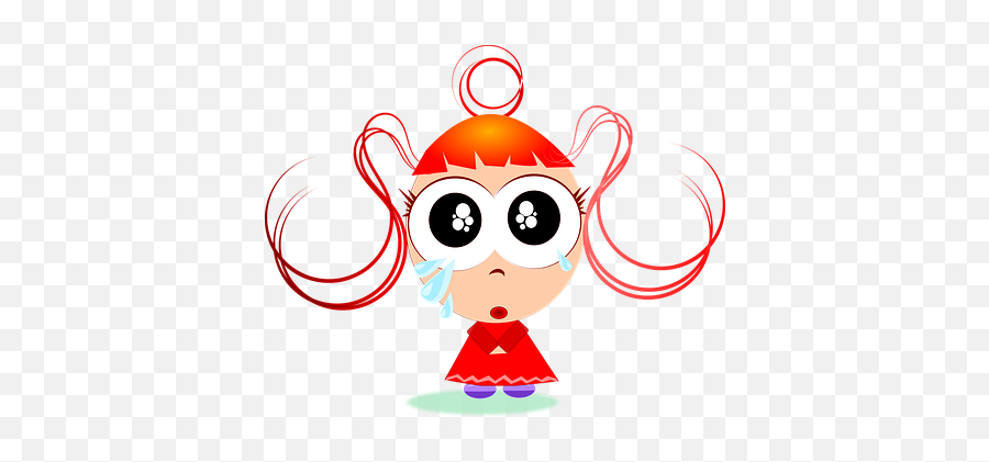 400 Free Sad U0026 Emoji Vectors - Pixabay Cartoon Sad Little Girl,Ashamed Emoji