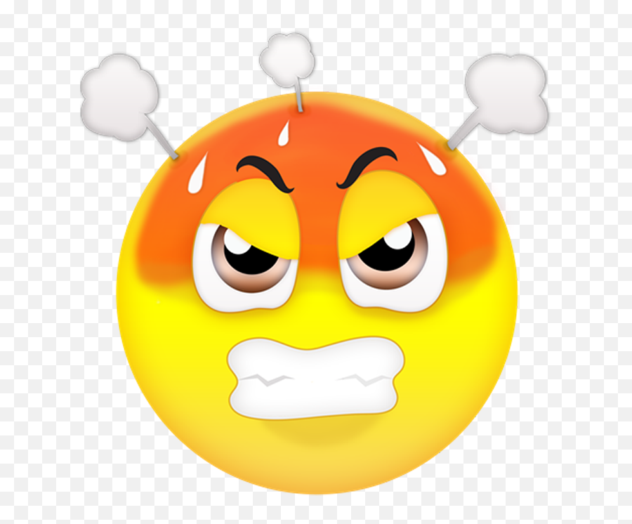 Think Emoji Png - Super Angry Face Emoji,Thonk Emoji
