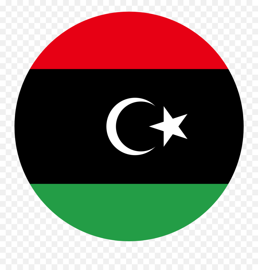 Libya Flag Emoji - Round Libya Flag Png,Liberian Flag Emoji