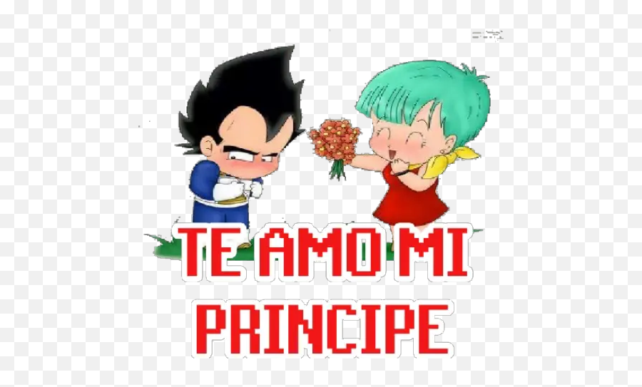 Vegeta Y Bulma - Fictional Character Emoji,Vegeta Emoji