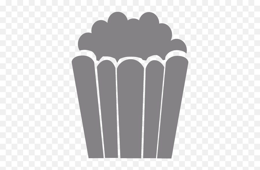 Gray Popcorn Icon - Free Gray Food Icons Popcorn Icon Black Png Emoji,Popcorn Emoticon Gif
