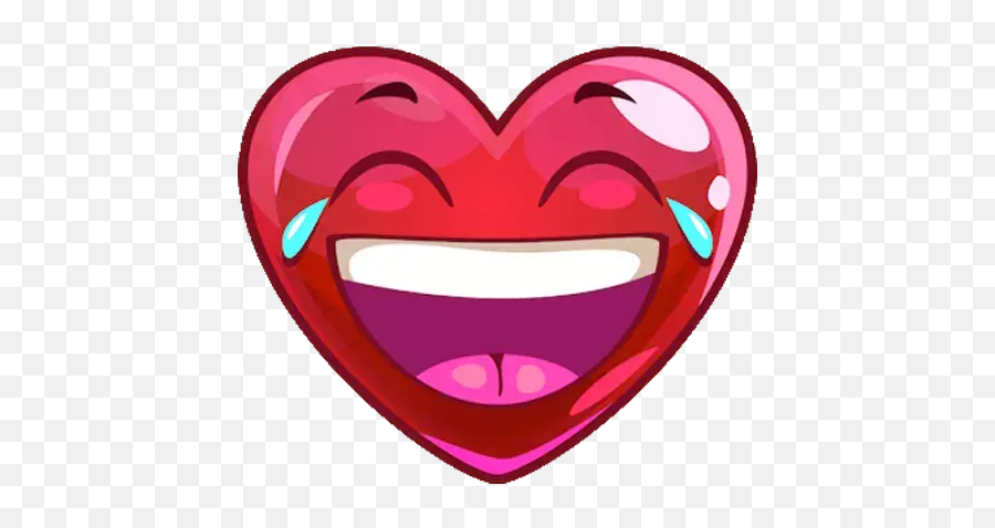 Heart Emoji Stickers For Whatsapp And Signal Makeprivacystick - Teary Heart,Happy Heart Emoji