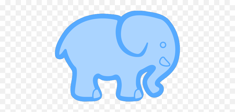 Baby Blue Elephant Png Svg Clip Art For Web - Download Clip Elephant Hyde Emoji,Elephant Emoji Png