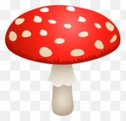 Mushrooms Clipart Polka Dot Mushrooms - Amanita Muscaria Png Emoji,Emoji Mush