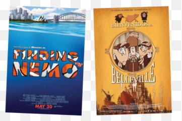 Finding Nemoles Triplettes De Belleville U2013 Movie Posters - Finding Nemo Poster Alternative Emoji,Finding Nemo Told By Emoji