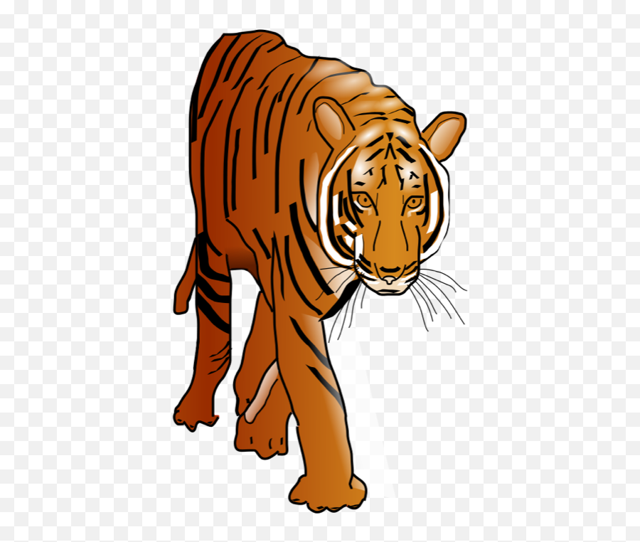 Tiger Clipart - Animated Transparent Tiger Runing Gif Emoji,Pwi Sneaky Tiger Emoticon