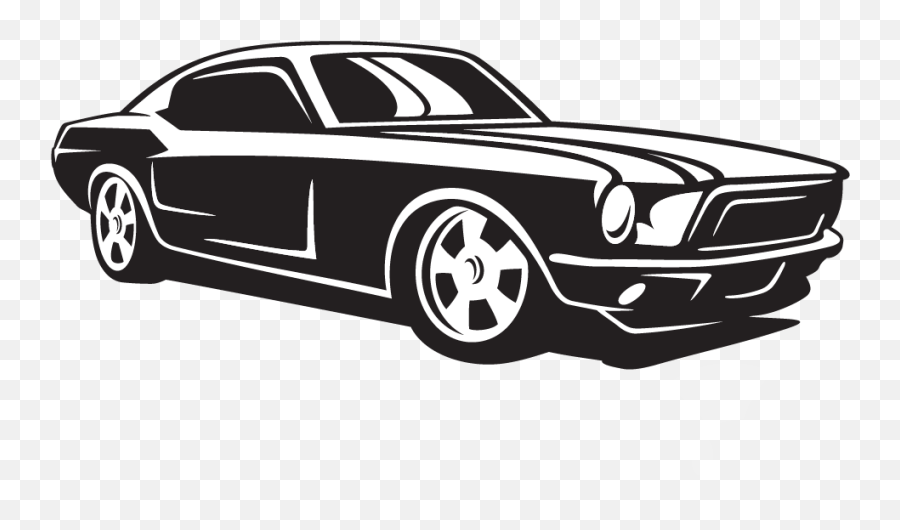 Download Compact Automotive Classic Car - Sport Car Black And White Png Emoji,Classic Car Emoticon