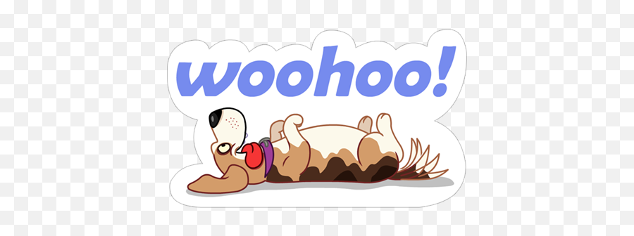 A Dogu0027s World Sticker - New Emojis Gif Stickers For Free Woo Hoo Dog Clipart,Woohoo Emoji