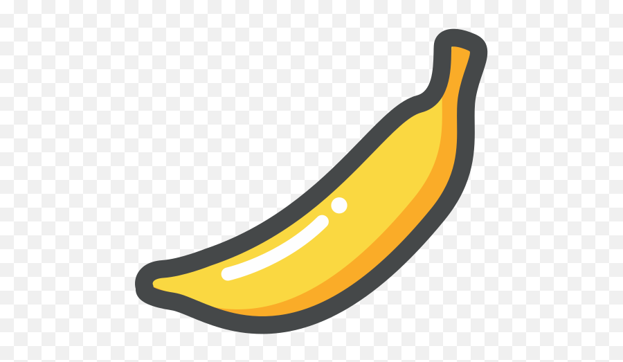 Banana Fruit Food Free Icon Of Fruity - Banana Fruit Icon Png Emoji,Nasty Bananas And Pears Emoticons