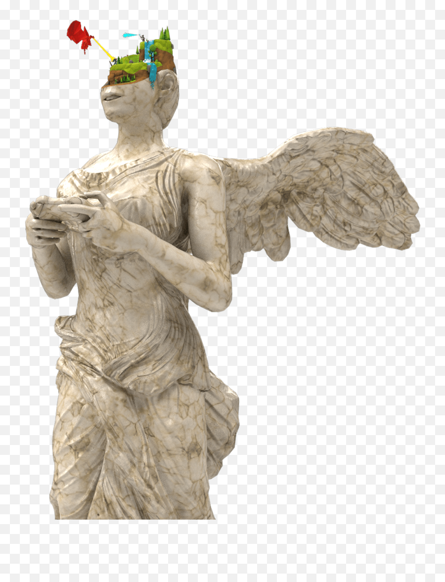 Virtual Gallery Of The Gamer - Angel Emoji,Roman Sculpture With Human Emotion