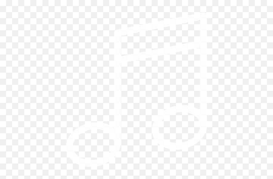 White Music Note 2 Icon - Transparent White Music Note Icon Emoji,Facebook Emoticons Symbols Music Note