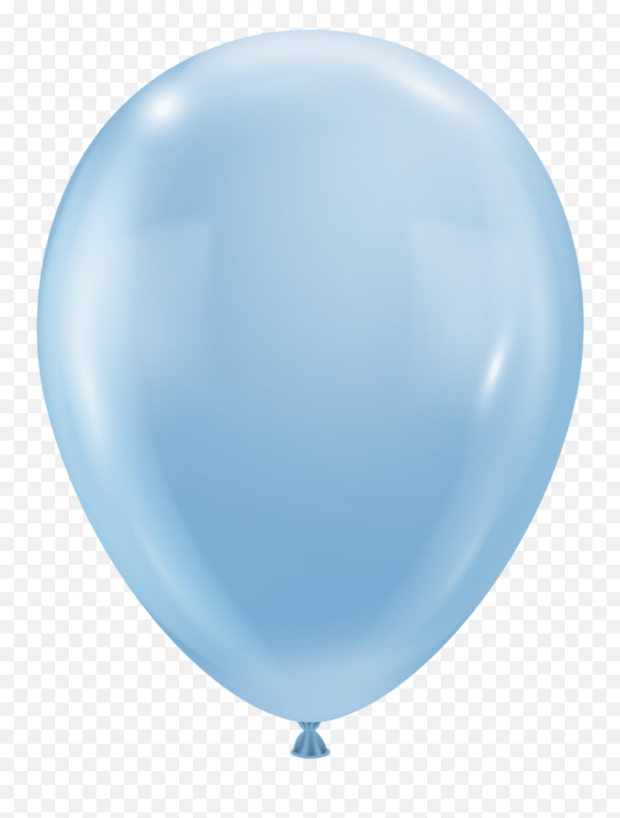 Chrome Balloons Tuf Tex Luxe Blue Ice Balloons 100ct - Balloon Emoji,Air Blow Emoji Png
