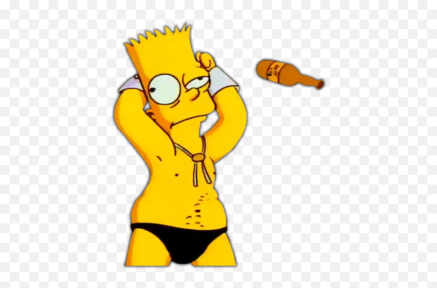 Bart Stripper Stickers Para Whatsapp - Happy Emoji,Strippers Emojis