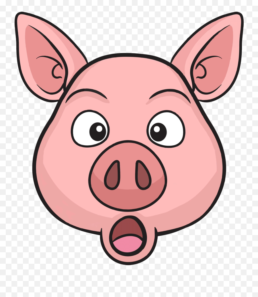 Author Patrick Hibachi Grill Store - Angry Cute Pig Cartoon Emoji,Pig And Person Emoji