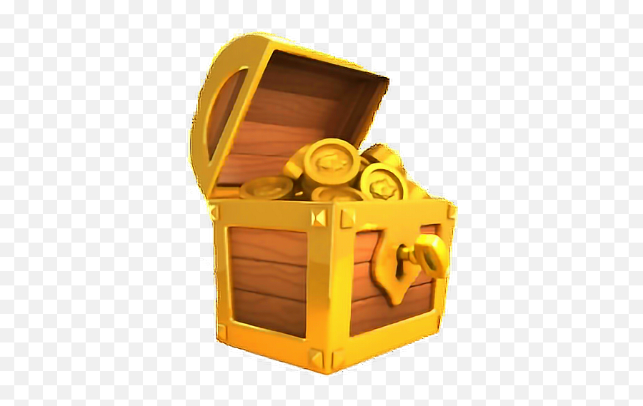 Golden Chest Goldenchest Sticker By Saga Lind - Treasure Emoji,Treasure Chest Emoji