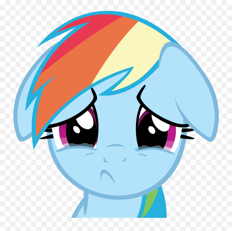 Little Pony Friendship Is Magic Photo - Sad Mlp Rainbow Dash Emoji,My Little Pony Rainbow Dash Emoticons