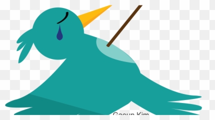 Transparent Dead Clipart - Transparent Cartoon Dead Bird Dead Bird Clipart Png Emoji,Dead Animal Emoji