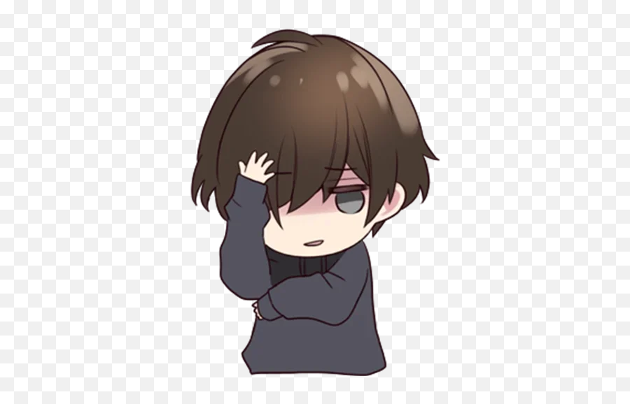 Telegram Sticker 47 From Collection Menhera - Kun Emoji,Emojis Hd Sonrojado