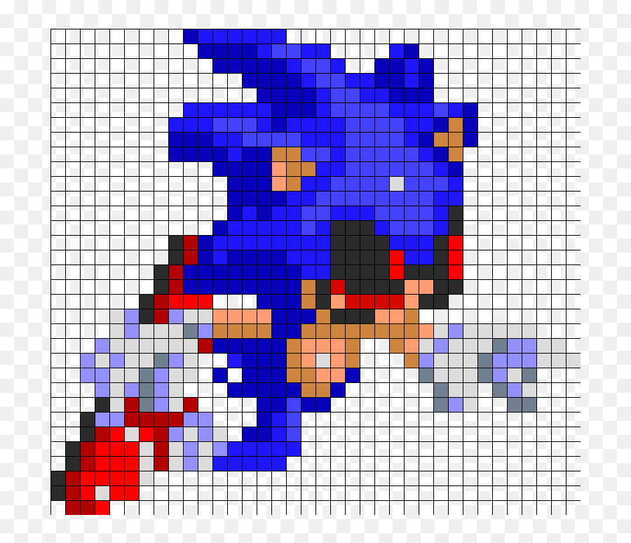 Sonic Exe I Came To You Perler Bead Pattern Bead Sprites - Pixel Art Sonic Exe Emoji,Sonic Emojis