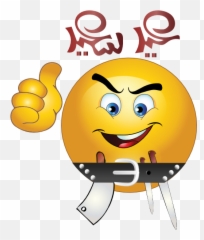 Butcher Bo7a Smiley Emoticons Clipart I2clipart - Royalty Emoji,Emo Kids Emoticons