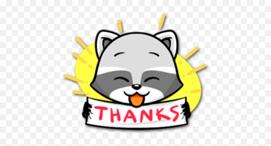 The Frisky Raccoon Stickers - Live Wa Stickers Emoji,Raccoon Emojis