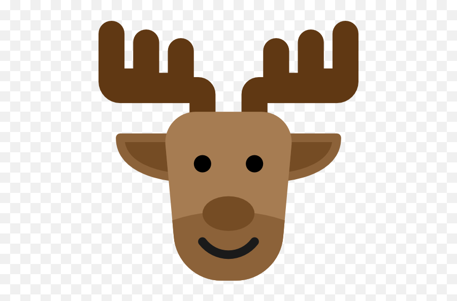 Deer - Free Animals Icons Emoji,Emoji Reindeer