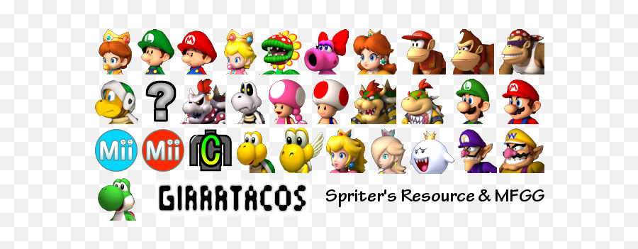 Download Mario Kart Wii Game Sprites - Mario Kart Wii Mario Icon Emoji,Mario Emoticon