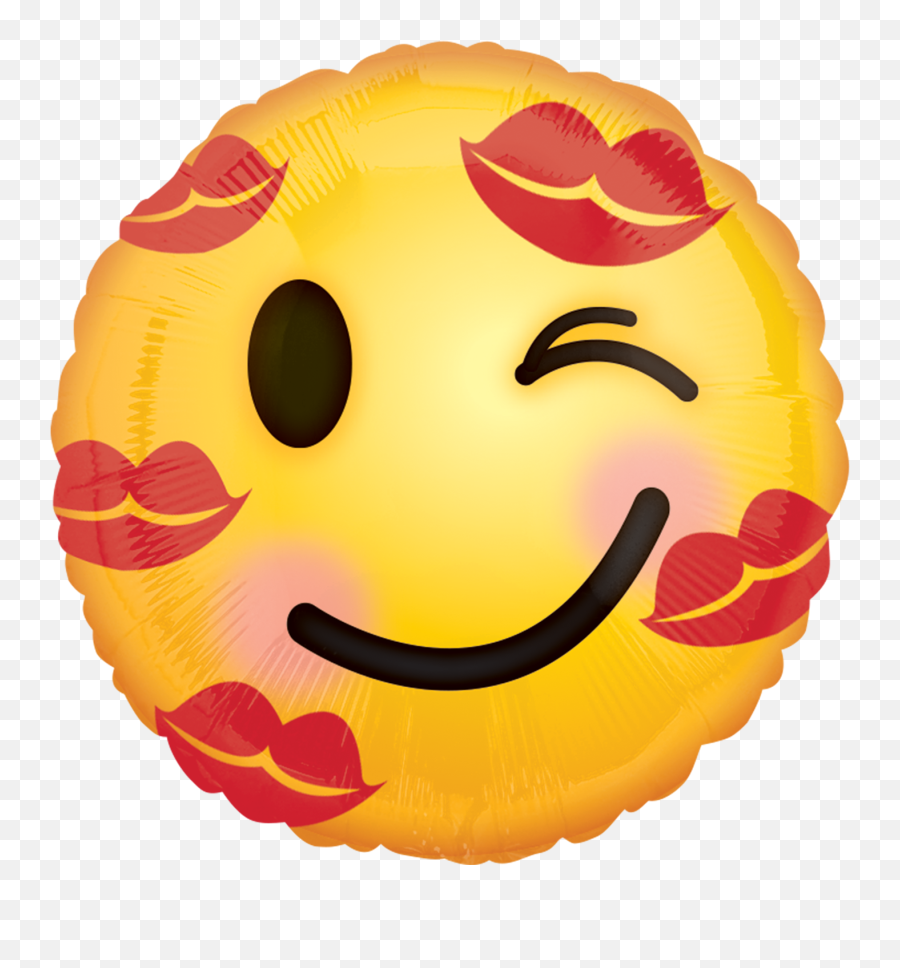 Balloon Emoji Png - Emoji Kisses On Face,Balloon Emoji