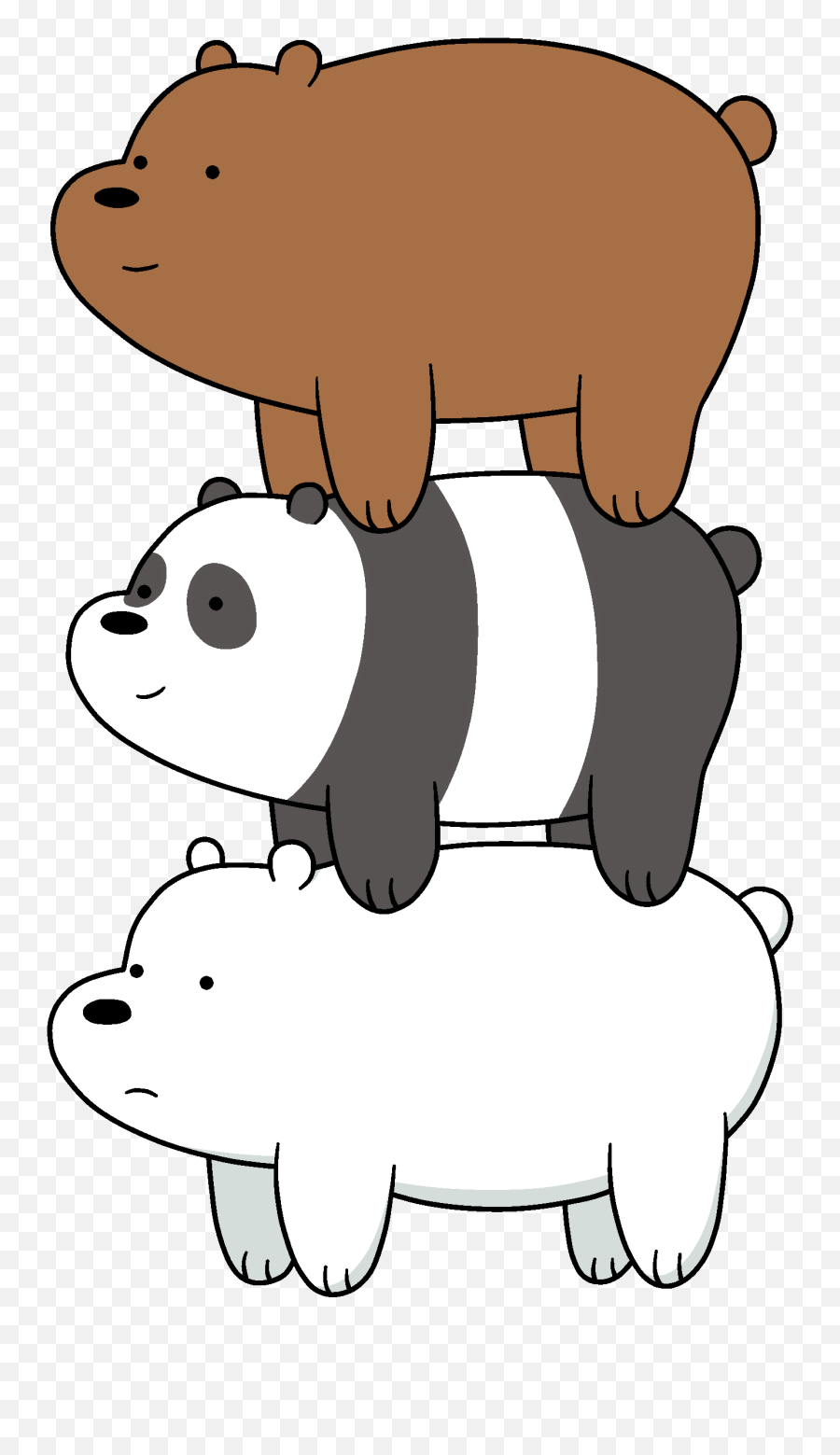 Nohomo - We Bare Bears Bear Stack Emoji,No Homo Emoji
