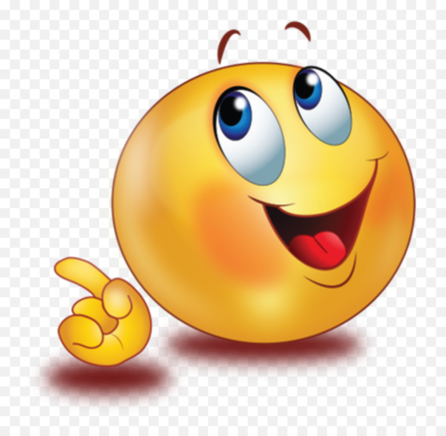 Smiley Pointing - Smiley Face With Finger Pointing Emoji,Point Emoticon