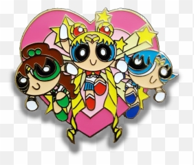 My Friend Designed A Powerpuff Girlssailor Moon Mashup - Art Emoji,Emoji Mashup