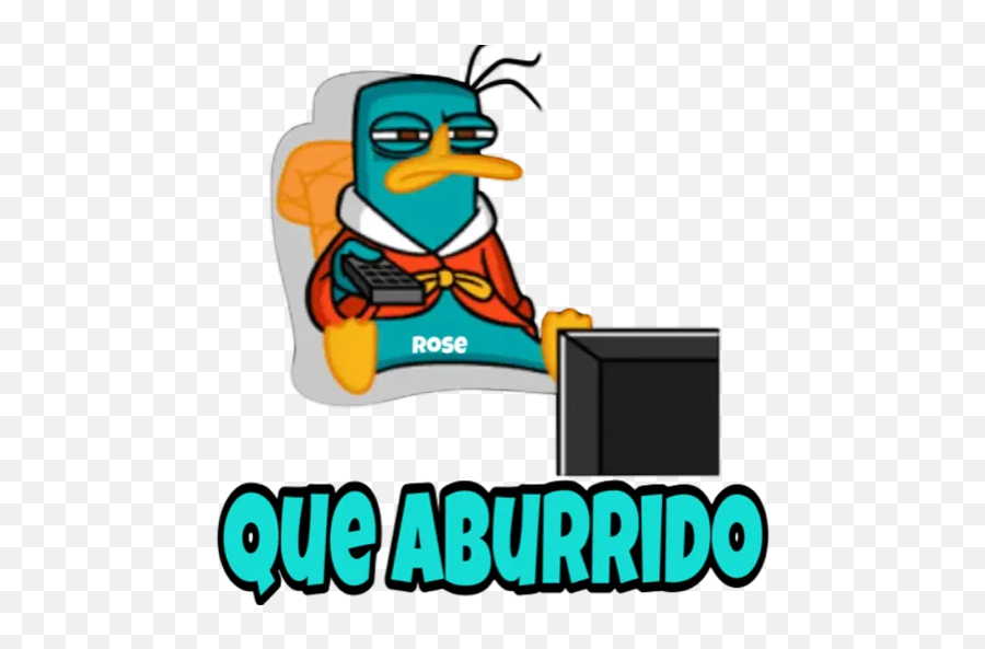 Perry Stickers For Whatsapp - Language Emoji,Emoji Aburrido