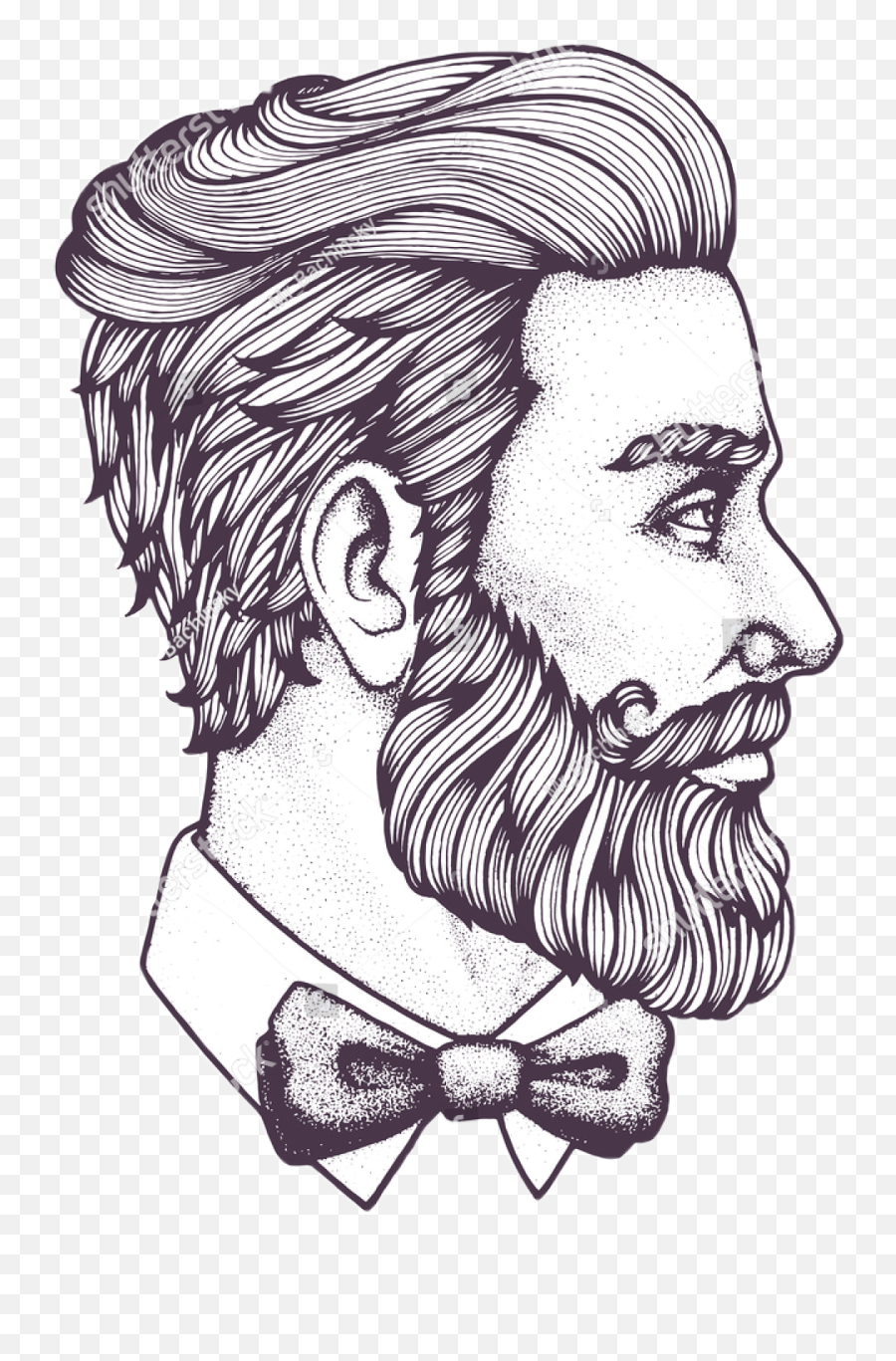 Art Artist Drawing Artwork Sticker By Alpacanotllama - Side View Face With Beard Drawing Emoji,Arte Emoji