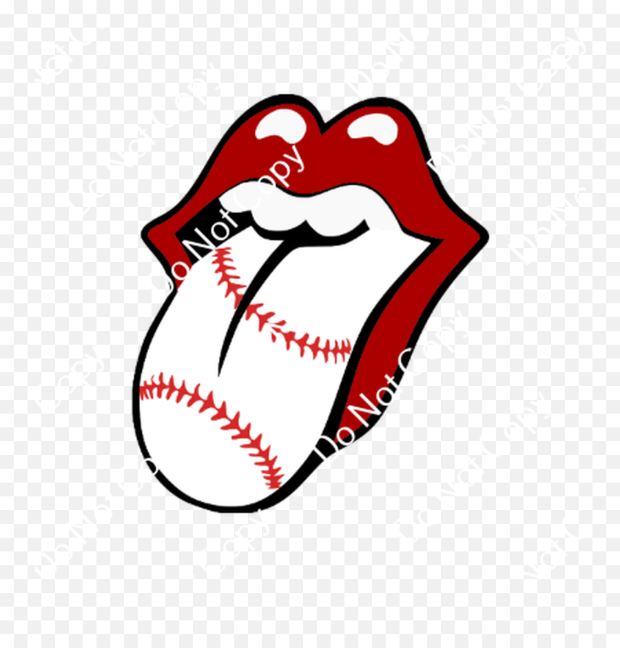 Baseball Lips - Lips And Tie Dye Tongue Emoji,Emotion In Baseball