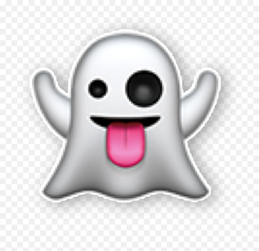 Ghost Snapchat Sticker - Ios Ghost Emoji Transparent,Why Dies Snapchat Only Have Weird Ghost Emojis?