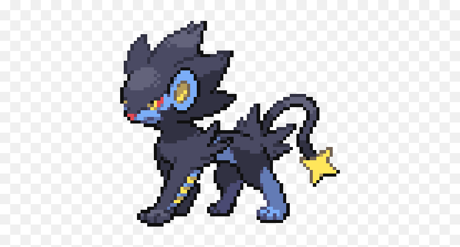 Image Luxray Sprite Gif Animal Jam - Pokemon Pixel Art Luxray Emoji,Are Emoji Glasses Beta In Aniaml Jam?