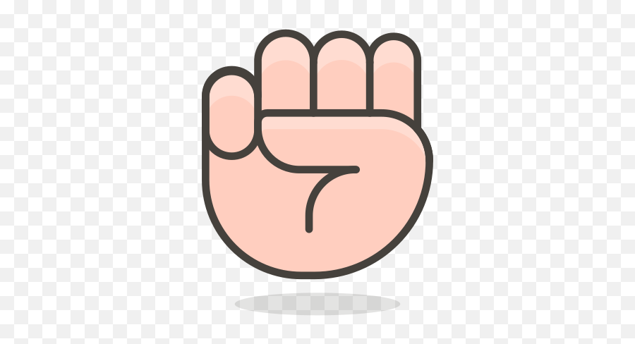 Raised Fist Free Icon Of 780 Free - Icono Puño Cerrado Png Emoji,Fist Emoji