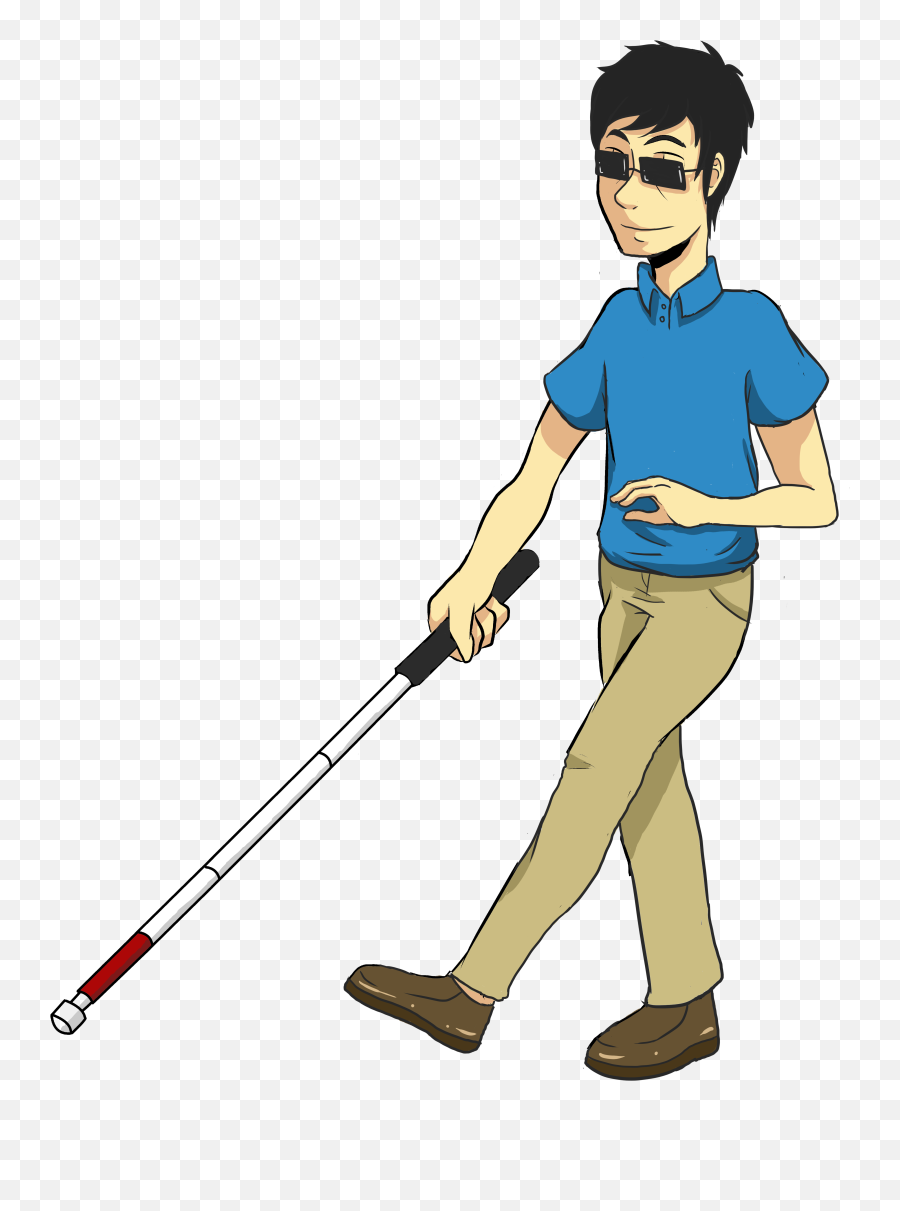 Old Clipart Cane Picture - Blind Clipart Emoji,Old Man With Cane Emoji