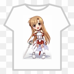 Chibi Asuna Sticker Roblox - Robux Roblox Girls T Shirt Emoji,Emoji Movie Jailbreak Perler Bead