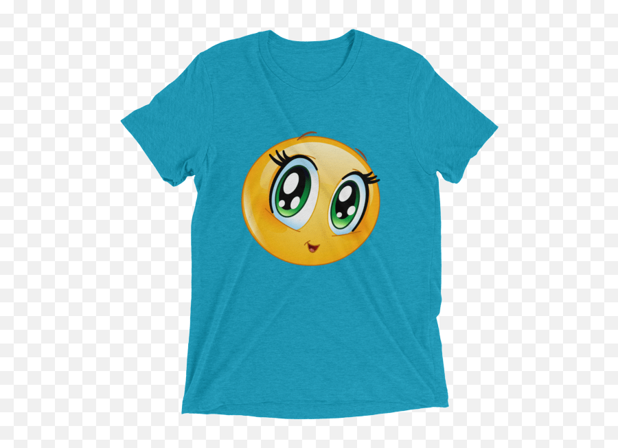 Download Cute Manga Girl Emoji T Shirt - Emoji T Shirts For Ladies,Cute Girl Emoji