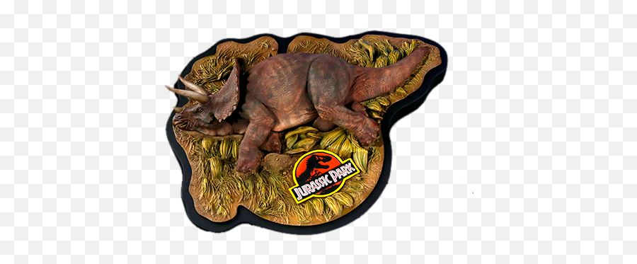 Sick Triceratops Statue Emoji,Dinosaur Emotion Cards