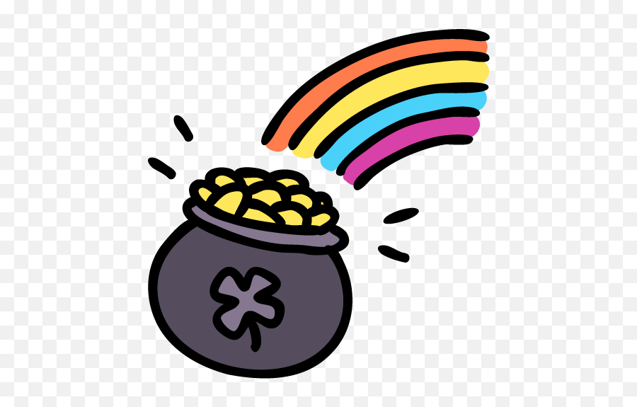Rainbow Pot Free Icon Of Lucky Leprechaun - Rainbow Pot Of Gold Icon Emoji,Leprachauan Emojis