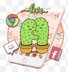Cactus Themes Hd Wallpapers 3d Icons Apk Descargar Para - Girly Emoji,Adios Emoticon Whatsapp